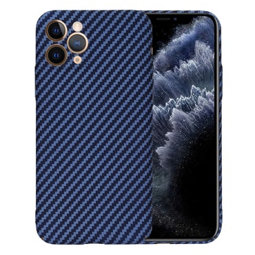 Čvrsta TPU maska Techsuit "Carbonite FiberShell" za iPhone 11 Pro - cyan