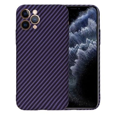 Čvrsta TPU maska Techsuit "Carbonite FiberShell" za iPhone 11 Pro - purple