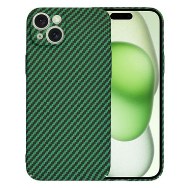 Čvrsta TPU maska Techsuit "Carbonite FiberShell" za iPhone 15 Plus - green
