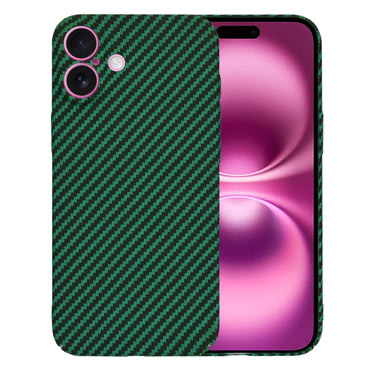 Čvrsta TPU maska Techsuit "Carbonite FiberShell" za iPhone 16 Plus - green