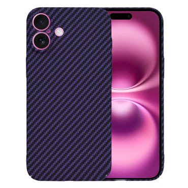 Čvrsta TPU maska Techsuit "Carbonite FiberShell" za iPhone 16 Plus - purple