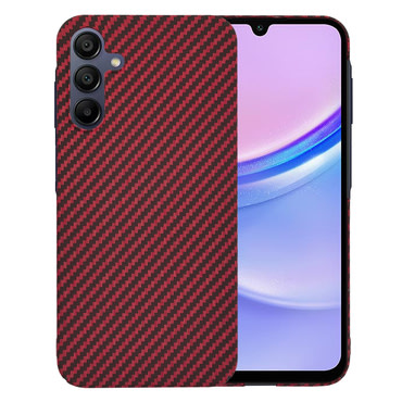 Čvrsta TPU maska Techsuit "Carbonite FiberShell" za Samsung Galaxy A15 - red