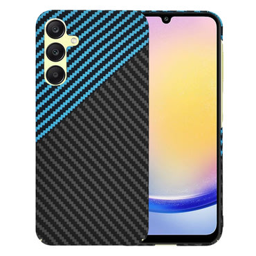 Čvrsta TPU maska Techsuit "Carbonite FiberShell" za Samsung Galaxy A25 - blue pulse