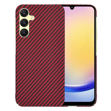 Čvrsta TPU maska Techsuit "Carbonite FiberShell" za Samsung Galaxy A25 - red
