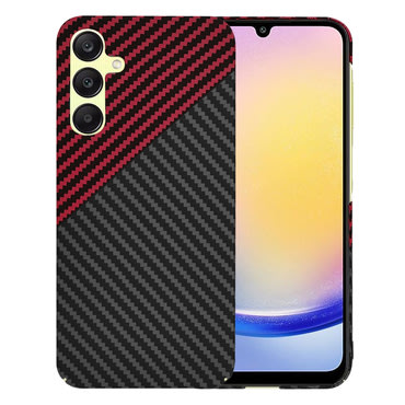 Čvrsta TPU maska Techsuit "Carbonite FiberShell" za Samsung Galaxy A25 - red vortex