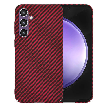 Čvrsta TPU maska Techsuit "Carbonite FiberShell" za Samsung Galaxy S23 FE - red