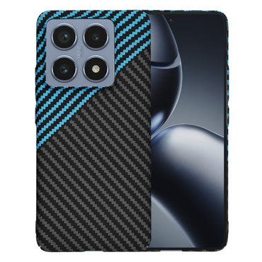Čvrsta TPU maska Techsuit "Carbonite FiberShell" za Xiaomi 14T Pro - blue pulse