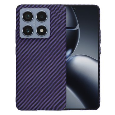 Čvrsta TPU maska Techsuit "Carbonite FiberShell" za Xiaomi 14T Pro - purple
