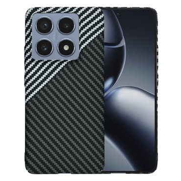 Čvrsta TPU maska Techsuit "Carbonite FiberShell" za Xiaomi 14T Pro - stealth gray