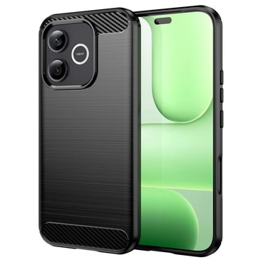 TPU gel maska  "Brushed Carbon" za Honor 600 Lite - crna