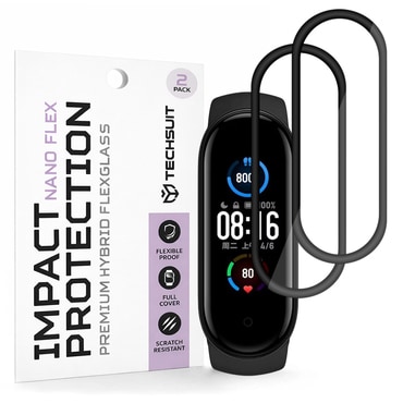 2-Pack zaštitnih folija 3D Full Body Techsuit "Nano Flex" za Xiaomi Mi Band 5 / 6 / 6 NFC