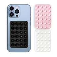 Silikonski držač za telefon s 24 vakuumska usisnika - black