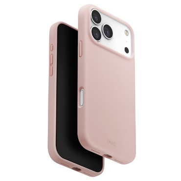 Premium maska UNIQ "Lino MagClick™" za iPhone 17 Pro Max - Blush Pink