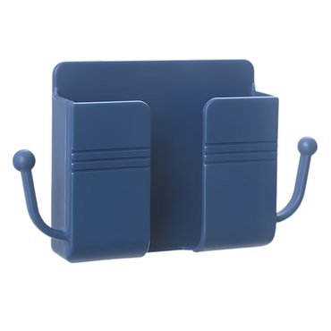 Samoljepljivi zidni držač za telefon s praktičnim otvorom za punjenje - blue