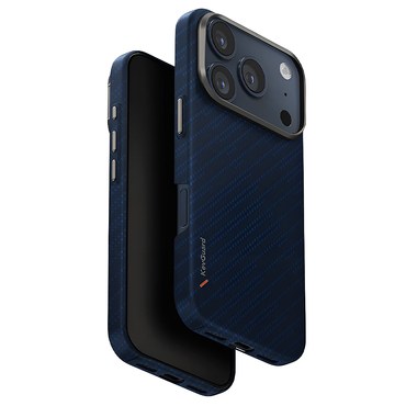 Premium maska UNIQ "Keva Aramid™" od aramidnih vlakana za iPhone 17 Pro Max - Frosted Denim