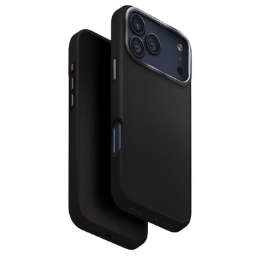 Premium maska UNIQ "Lyden Leatherette Case™" od umjetne kože za iPhone 17 Pro Max - Black