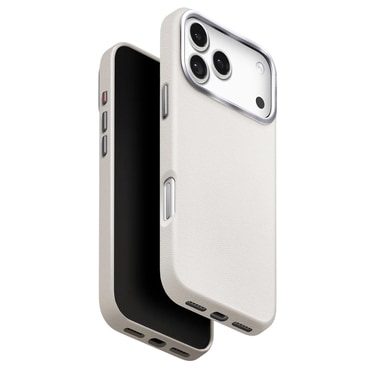 Premium maska UNIQ "Lyden Leatherette Case™" od umjetne kože za iPhone 17 Pro Max - Gray