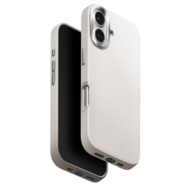 Premium maska UNIQ "Lyden Leatherette Case™" od umjetne kože za iPhone 17 - Gray