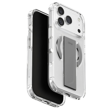 Premium maska UNIQ "Heldro Air MagClick™" za iPhone 17 Pro Max - Clear / Gray