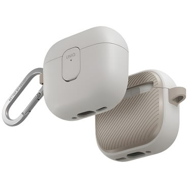 Premium maska UNIQ "Clyde Series™" za AirPods 4 - Gray / Beige