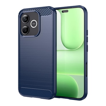 TPU gel maska  "Brushed Carbon" za Honor 600 Lite - plava