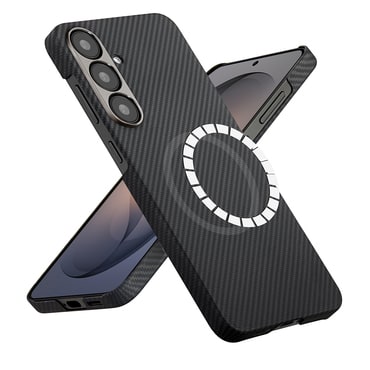 Premium maskica Techsuit Aramid Fiber s MagSafe podrškom za Samsung Galaxy S26 - Black