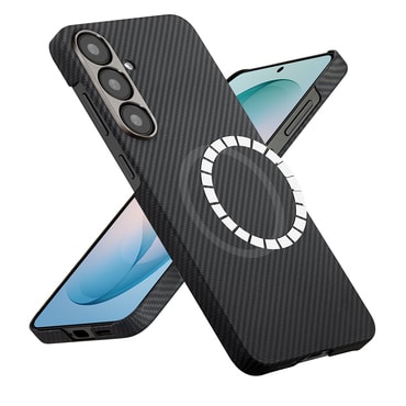 Premium maskica Techsuit Aramid Fiber s MagSafe podrškom za Samsung Galaxy S26 Plus - Black