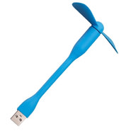 Ventilator Techsuit "TUF1" prenosni USB, upogljiv, 5V - blue