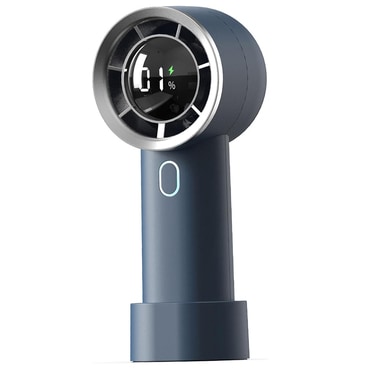 Ventilator Techsuit "HX130" s digitalnim prikazovalnikom, ultra tih, 1200mAh - blue