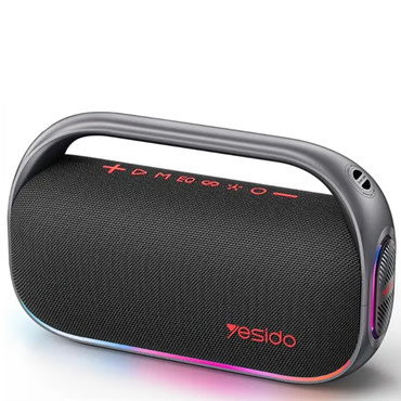 Bluetooth zvučnik Yesido "YSW31" Bluetooth 5.0, s RGB osvjetljenjem, 80W, 8000mAh i IPX5 vodootpornošću - crni