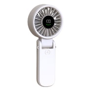 Mini ručni ventilator Techsuit "A10" s LED prikazom, USB-C punjenjem, 100 brzina, 5400RPM - bijel
