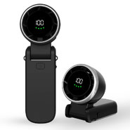 Mini ručni ventilator Techsuit "A9" s LED prikazom, USB-C punjenjem, 5 brzina i 5000mAh - crni