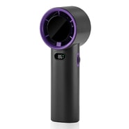 Ventilator Techsuit "K38" prijenosni, podesivi, digitalni prikaz, 4000mAh - crni