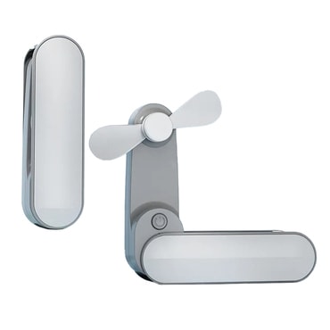 Prenosni ventilator Techsuit "TF1" s podesivim brzinama i 1200mAh baterijom - bijel