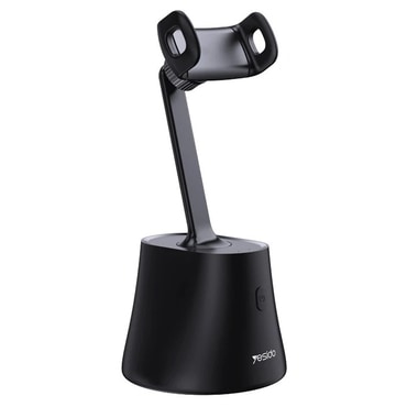 Selfie štap Yesido "SF10" s inteligentnim prepoznavanjem lica i 360° rotacijom - crna