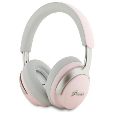 Bluetooth Over-Ear slušalice Guess "Metal Script Logo" BT 5.4 s ANC, ENC i IPX4 vodootpornošću - pink