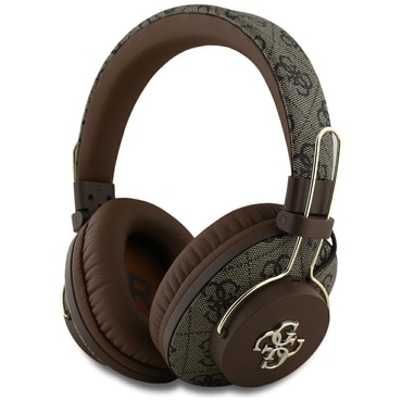 Bluetooth Over-Ear slušalice Guess "4G Metal Logo" BT 5.3 s ENC, USB-C i 300mAh - brown