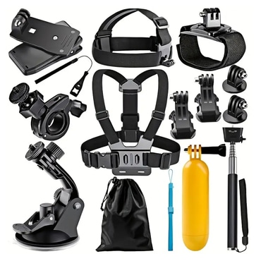 Komplet dodataka Techsuit "CamQuest SA15" 15v1 za GoPro - crn