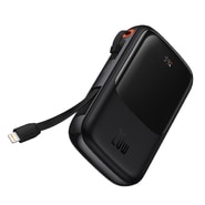 Power bank Baseus "Qpow Pro" 10000mAh s Lightning i USB-C kabelom, 20W - black
