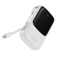 Power bank Baseus "Qpow Pro" 10000mAh s Lightning, 2x USB-C, USB, 22.5W s priloženim USB-C kabelom - white