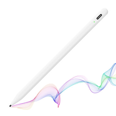 Stylus pisalo Techsuit "A580S" za iPad, Bluetooth, USB-C, 130mAh, Palm Rejection - bijelo