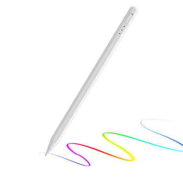 Stylus pisalo Techsuit "AX10-T" za iPad, USB-C, Palm Rejection, Tilt Pressure Sense, 125mAh - bijelo