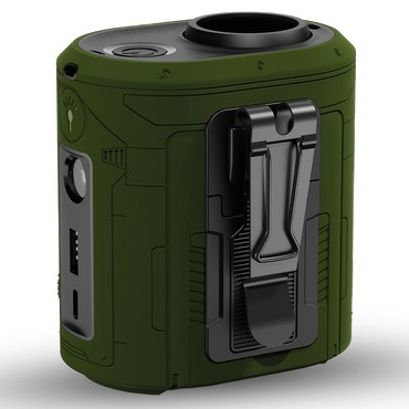 Prijenosni ventilator Techsuit "Z14" s LED svjetiljkom, power bankom i 5 brzina, 5000mAh - green