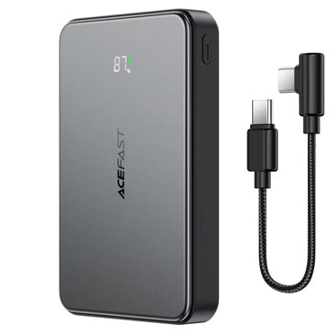 Power bank Acefast "M31" 22.5W 10000mAh s MagSafe, brzo punjenje, 2x USB-C, LED zaslon - black