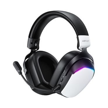 Bluetooth Over-Ear slušalice Acefast "H11" BT 5.4 s 2.4G, AUX, niskom latencijom, RGB, dvostrukim mikrofonom i 1000mAh - white