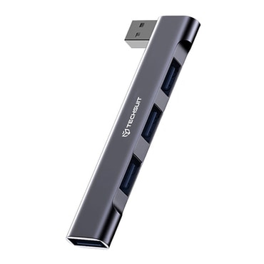 Postaja Techsuit "ZenithDock 4v1 (H14)" USB-A - 3x USB-A 2.0, 1x USB-A 3.0 - siva