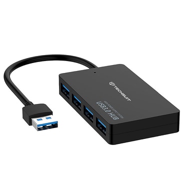 Hub postaja Techsuit "QuantumNode 4v1 (H15)" USB-A - 4x USB-A 3.0, ABS - crna