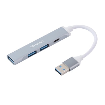 Hub postaja Techsuit "PolarisBridge 4v1 (H19)" USB-A - 2x USB-A 2.0, 1x USB-A 3.0, 1x USB-C - bijela