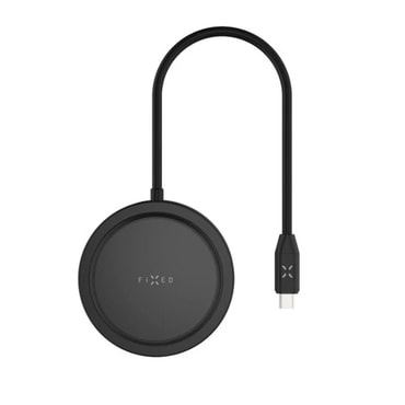 Hub postaja Fixed "MagHub 7v1 (FIXHU-M-BK)" USB-C - 2x USB-C, 1x USB-A, 1x HDMI, 1x Micro-SD, 1x SD, bežično MagSafe punjenje, PD100W, 4K, 5Gb/s - black
