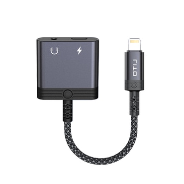 Lightning v AUX 3.5mm audio kabel Lito "LA04L" s USB-C, podrška za pozive, brzo punjenje 60W - black
